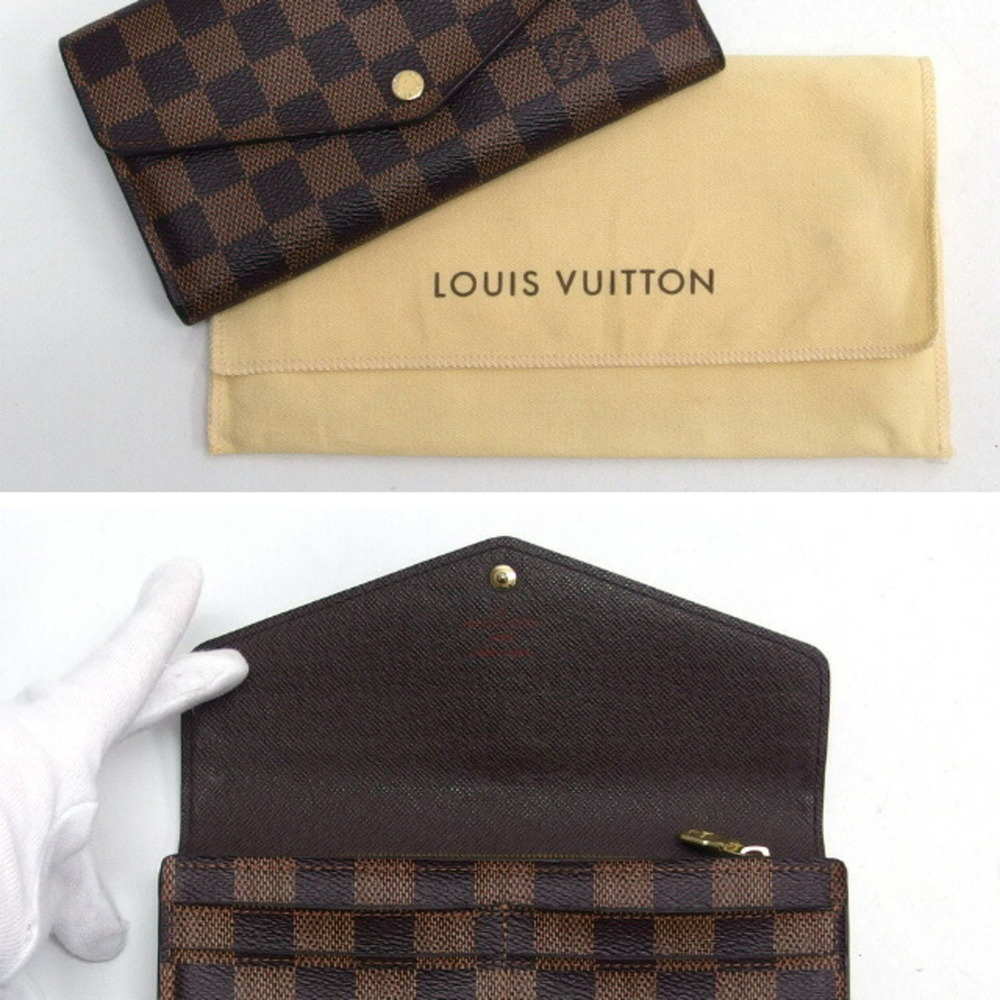 LOUIS VUITTON Damier Portefeuille Sarah Bi-fold Wallet N63209 - Picture 4 of 11